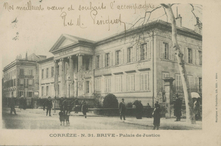 Brive-la-Gaillarde : "Corrèze - N.31. Brive - Palais de justice".