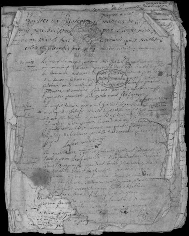 Baptêmes, mariages, sépultures (1768-1792)