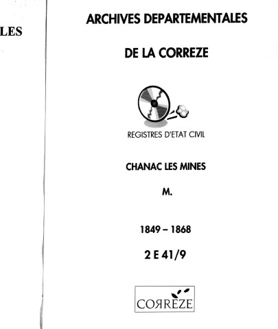 Mariages (1849-1868)