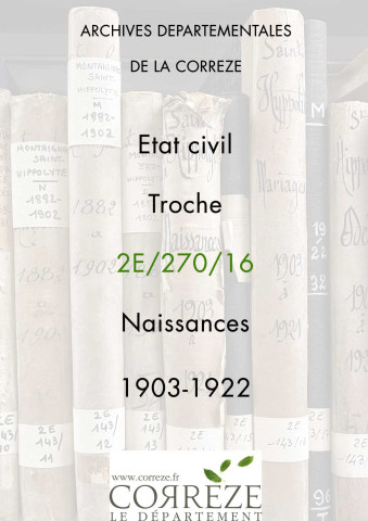 Naissances (1903-1922).