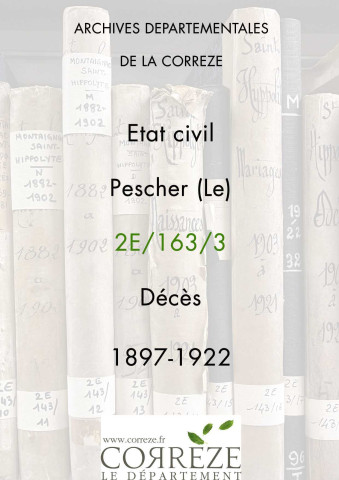 Décès (1897-1922).