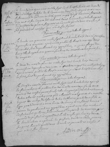 Baptêmes, mariages, sépultures (1733-1762)