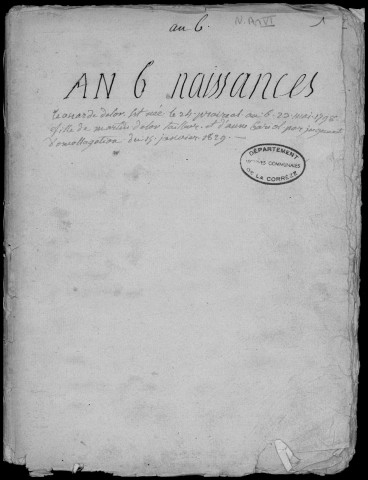 Naissances, mariages, décès (1797-1802)