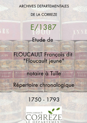 Répertoire chronologique : janvier 1750-avril 1793
