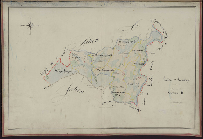 Tableau d'assemblage de la section B