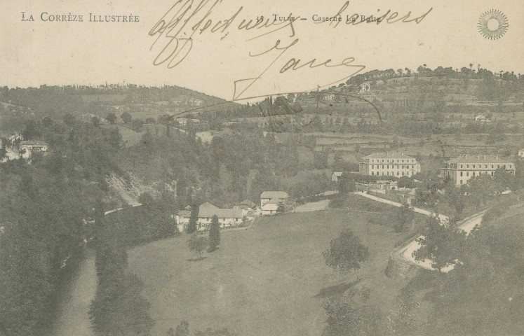 Tulle : "La Corrèze illustrée - 35 Tulle - Caserne La Botte".