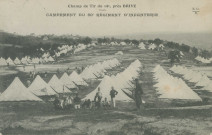 Brive-la-Gaillarde : "Champ de tir du 14e, près Brive - Campement du 80e régiment d'infanterie".