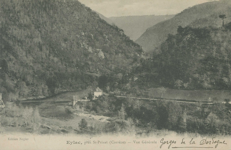 Saint-Martin-la-Méanne : "Eylac, près St-Privat (Corrèze) - Vue générale".