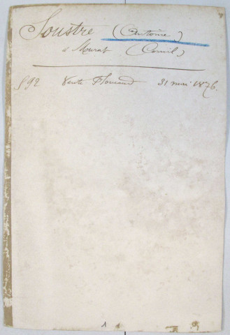 Répertoire alphabétique sur fiches : Soustre-Tersouly
