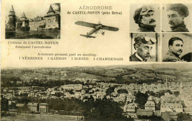 "Aérodrome à Castel-Noven [Novel] (près Brive)".