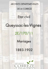 Mariages (1883-1902)
