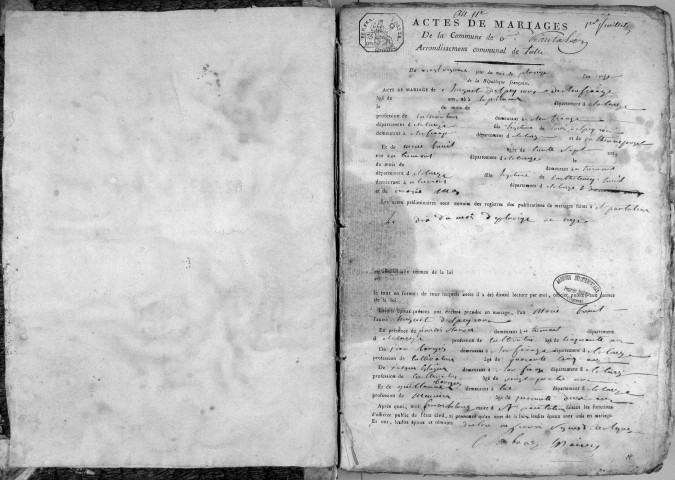 Mariages (1803-1848)
