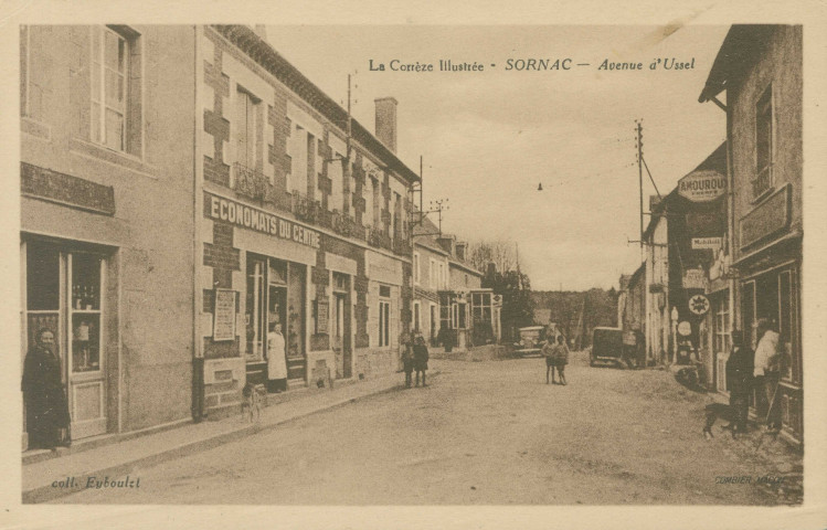 Sornac : "La Corrèze illustrée - Sornac - Avenue d'Ussel".