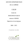 Répertoire chronologique : 19 juillet 1860-12 mai 1872