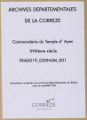 Anciens inventaires (fragments).