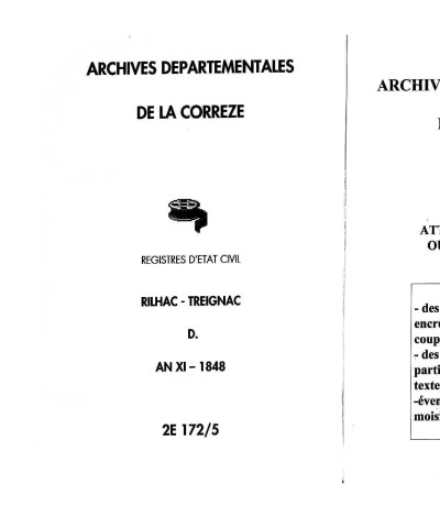 Décès (1803-1848)