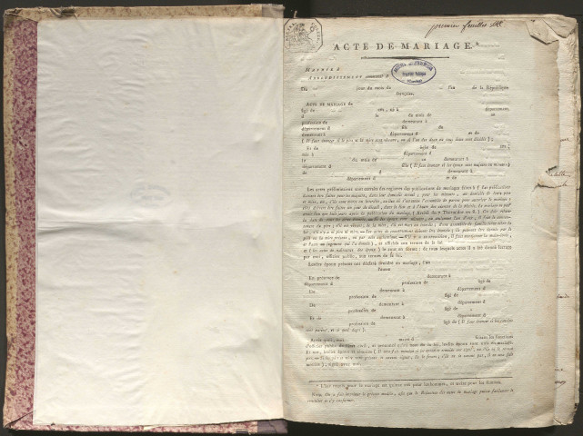 Mariages (1801-1842)