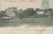 Le Lonzac : "Le Lonzac - Mairie et écoles, vue prise de la Jugie".