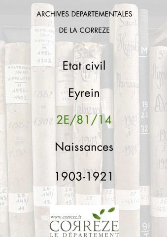 Naissances (1903-1921).