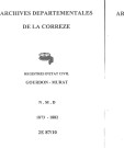 Naissances, mariages, décès (1873-1882)