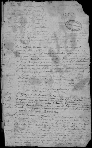 Baptêmes, mariages, sépultures (1783-1792)