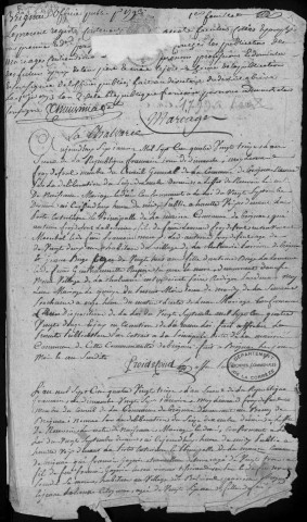 Mariages (1793-1802)