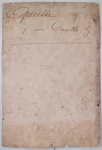 Répertoire alphabétique sur fiches : Queille-Rivière