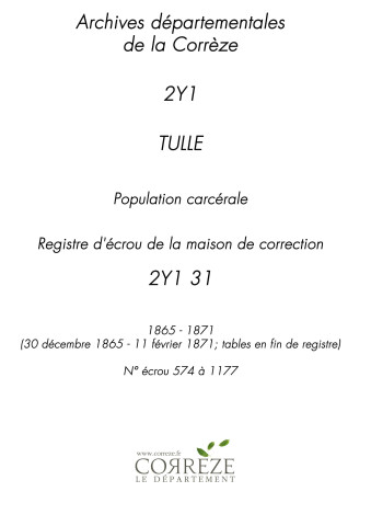 30 décembre 1865 - 11 février 1871