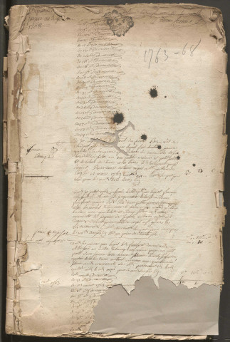 6 juillet 1763-3 février 1768