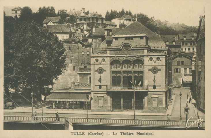 Tulle : "Tulle (Corrèze) - Le théâtre municipal".