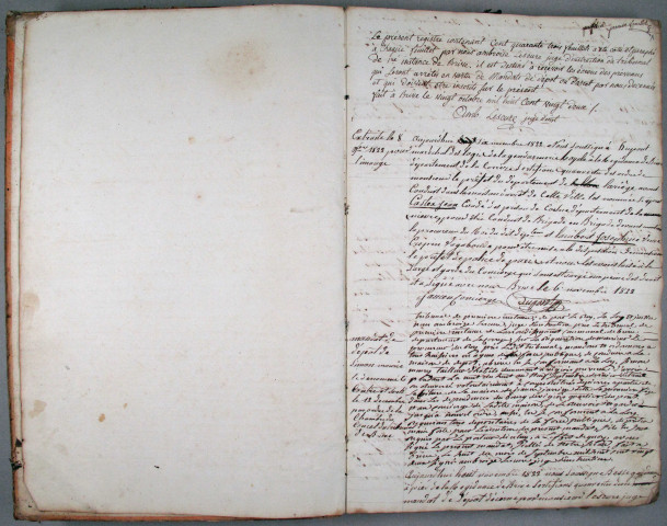 6 novembre 1822 - 29 septembre 1826