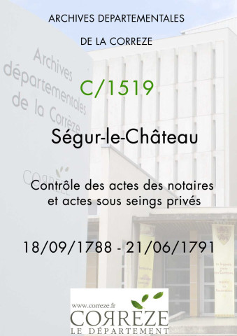 18 septembre 1788-21 juin 1791