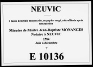 juin-décembre 1784