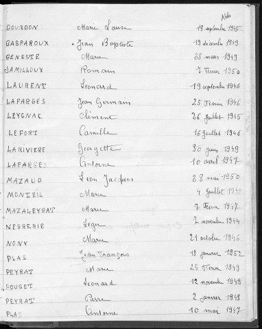 Tables décennales des décès (1943-1952)