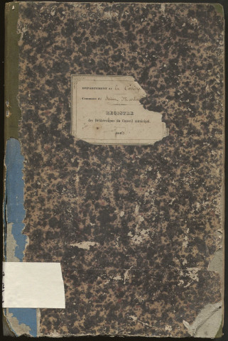 Délibérations du conseil municipal. 7 mai 1865-3 janvier 1875