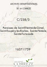 Paroisses de Saint-Etienne-de-Gimel, Saint-Exupéry-les-Roches, Sainte-Féréole, Sainte-Fortunade.