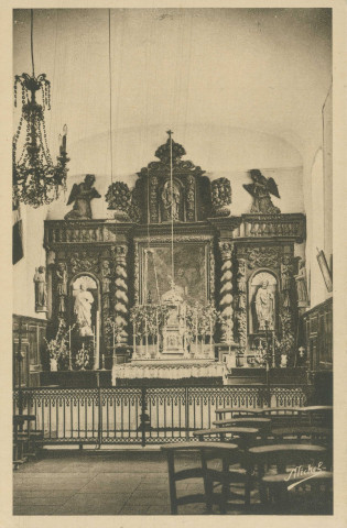 Lagraulière : "La Corrèze touristique - 20. Lagraulière - L'église - L'autel".