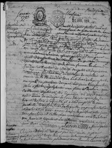 Naissances, mariages, décès (1793-1802)