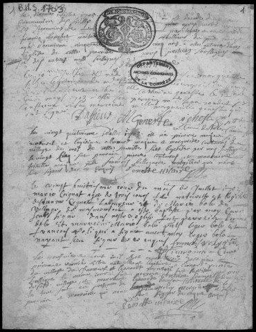 Baptêmes, mariages, sépultures (1703-1723)