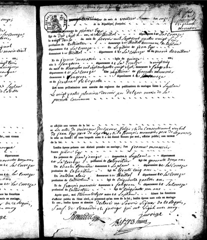 Mariages (1803-1830)