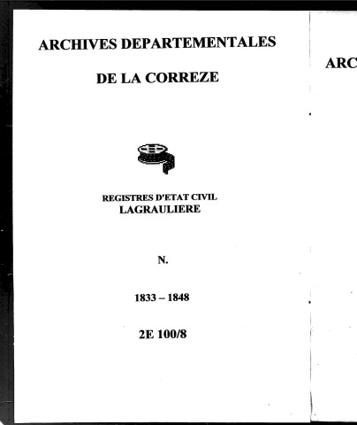 Naissances (1833-1848)