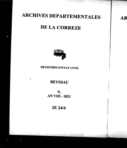 Naissances (1800-1821)