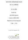 Répertoire chronologique : 15 juillet 1760-31 décembre 1779