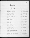 Tables décennales des décès (1943-1952)