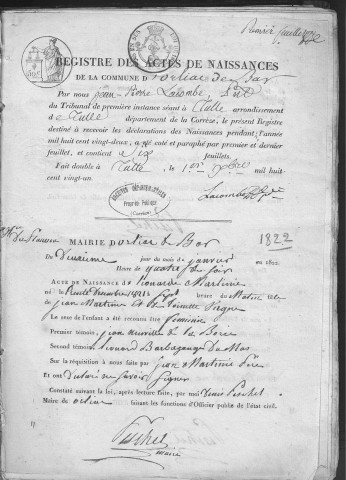 Naissances (1822-1848)