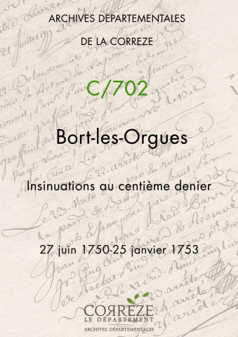 27 juin 1750-25 janvier 1753