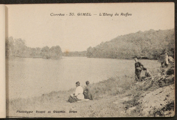 Gimel : "Corrèze - 30. Gimel - L'étang du Ruffau".