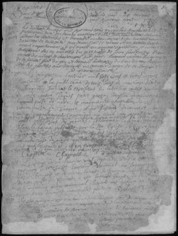 Baptêmes, mariages, sépultures (1703-1730)