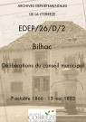 Délibérations du conseil municipal. 07 octobre 1866-13 mai 1883