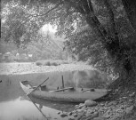 Barque sur la Dordogne.